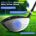 thumbnail image 6 of Costway 9 PCS Men's Complete Golf Club Set Right Handed with 460cc Alloy Driver Irons Navy, 6 of 11