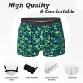 thumbnail image 2 of Mens Underwear, Math letter Print green Sexy Mens Underwear Boxer Briefs, Breathable Boxer Briefs for Men, 2 of 5
