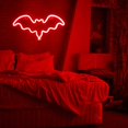 thumbnail image 2 of Luces de murciélago de neón LED Decoración de Halloween de Navidad en forma de murciélago N Rojo Verde, 2 of 5