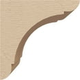 thumbnail image 3 of 4"W x 4"D x 4"H Wide Olympic Rough Cedar Woodgrain TimberThane Corbel, Primed Tan, 3 of 6