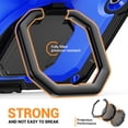 thumbnail image 6 of for Samsung Galaxy Tab A11 Case 8.7 inch, 360 Rotating Shockproof Cover with Stand, Handle, Shoulder Strap (2025, SM-X133/X135), Dark Blue Panel, 6 of 7