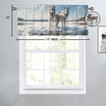 thumbnail image 4 of Winter Wolf Curtain Valances Wildlife Lake Forest Snow Nature Scenery Window Treatment Valance Curtains for Bathroom 54 by 18 in, 1 Panel, 4 of 6