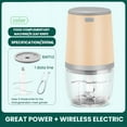 thumbnail image 2 of CC TOY Electric Food Chopper Garlic Crusher Meat Grinder Mini Garlic Press, 2 of 6