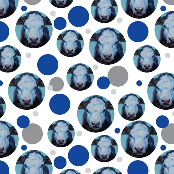 Brown and White Cow Painting Premium Gift Wrap Wrapping Paper Roll