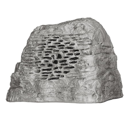 UPC: 0748252173676 | Rockustics OctoRock Powered 8  2-way Outdoor Rock Speaker – Each (Grey)