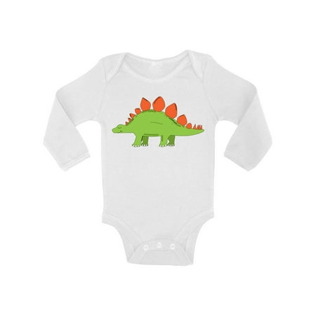 

Awkward Styles Stegosaurus Romper Baby Bodysuit Long Sleeve Dinosaur One Piece Top for Newborn Baby Dinosaur Gifts for Babies Cute Dinosaur Clothes for Baby Girl Animal Bodysuit for Baby Boy