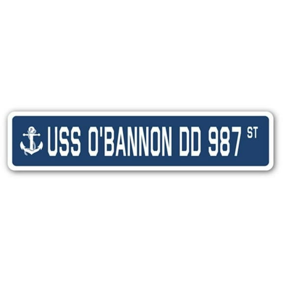 USS O'BANNON DD 987 Street Sign us navy ship veteran sailor gift