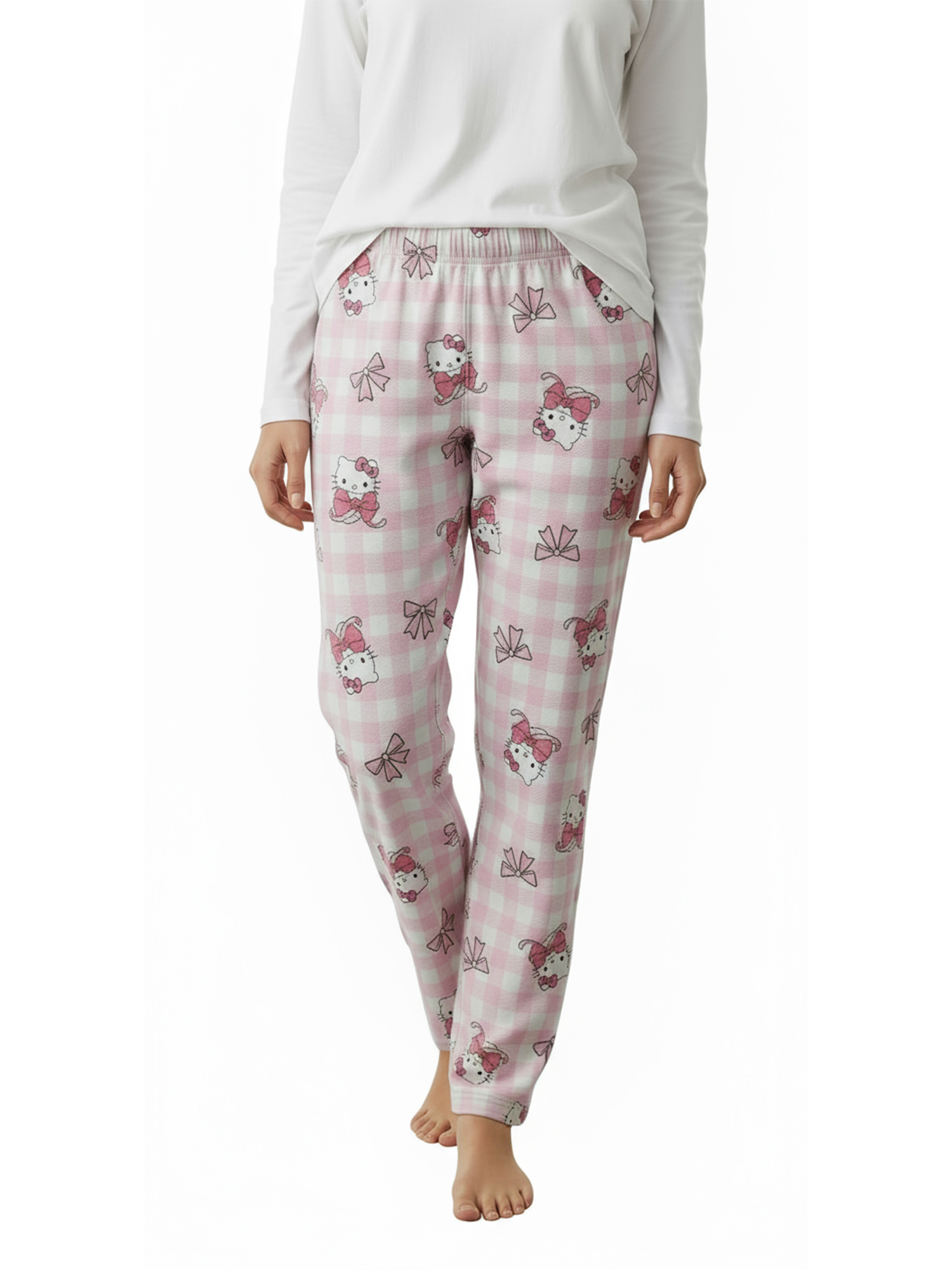 Sanrio, Women's Print Pajama Pants, Hello Kitty Bows, Sizes XS-3XL