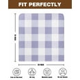 thumbnail image 7 of nqOlkjepod Purple Plaid Chair Covers Set of 8, Decorative Chair Back Cover, Spring Summer Farmhouse Buffalo Checkered Dining Room Chair Slipcovers Removable Chair Protectors Covers for Party Banquet, 7 of 7