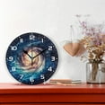 thumbnail image 2 of GZHJMY Galaxy Space Wall Clock, 10" Silent Non Ticking Round Clock, Oil Painting Easy to Read Clock for Living Room Bedroom Bathroom Home Decor Holiday Gifts, 2 of 7