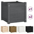 thumbnail image 2 of vidaXL Garden Planter Black 15.7"x15.7"x15.7" Solid Wood Pine, 2 of 58