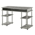 thumbnail image 3 of Convenience Concepts Designs2Go 30" Tall No Tools Student Desk with Shelves, Faux Birch, 3 of 9
