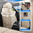 thumbnail image 4 of Front Seat Covers Fit for Honda HRV 2016-2026,Breathable Faux Leather Front Car Seat Covers,Waterproof Anti-Slip Wear-Resistant & Easy to Clean Automotive Seat Covers (Beige, Front Seat), 4 of 6