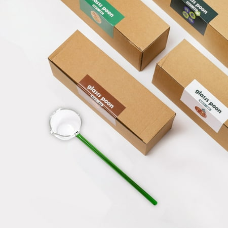 

Glass Teaspoons Stirring Spoons Lightweight Smooth Edge Stirring Spoon Gift for Men Women and Kids