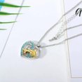 thumbnail image 5 of K-KED Blue Cystal Dolphin Pendant Necklace Love Heart Delicate Jewelry Sweater Chain Women Gift, 5 of 6