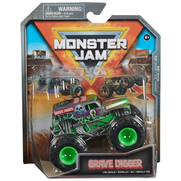 Monster Jam Grave Digger - 1:64 Scale Monster Trucks, Girl and Boy Toys