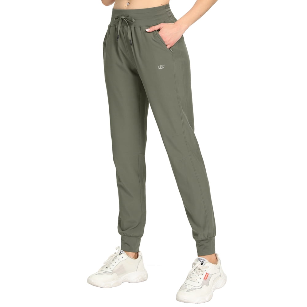 BALEAF Joggers for Women Sweatpants Scrubs Hiking Running Track Pants Athletic Lightweight Work Pants Zipper Pockets