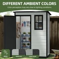 thumbnail image 5 of Craftian 5x3ft Resin Outdoor Storage Shed,Waterproof Garden Tool Storage with Window, Lockable Outside Storage for Patio,Lawn,Backyard, 5 of 8
