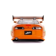 Fast & Furious 1:18 Toyota Supra Die-cast Car & 3 Brian Figure, Toys for Kids and Adults, Model Vehicles