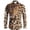 Orange, variant on Men's Casual Shirt by 2025 Trends with Animal Print Long Sleeve Comfort Fit for Everyday Streetwear