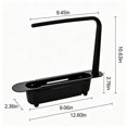 thumbnail image 2 of Naittoop Telescopic Sink Storage Rack, Adjustable Kitchen Drain Organizer, Hanging Storage Shelf for Sponges, Cloths, and Sink Essentials Yellow, 2 of 5