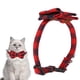 thumbnail image 5 of Collares para gatos collares gruesos con lazo ajustable corbata a cuadros suave y cómoda tela de fieltro Collar para gatos con pajarita para perros gatos y mascotas ANGGREK  Otros, 5 of 8