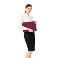 thumbnail image 6 of MOSISO 13" Laptop Sleeve, Polyester Lined Notebook Case, Wine Red, 6 of 6