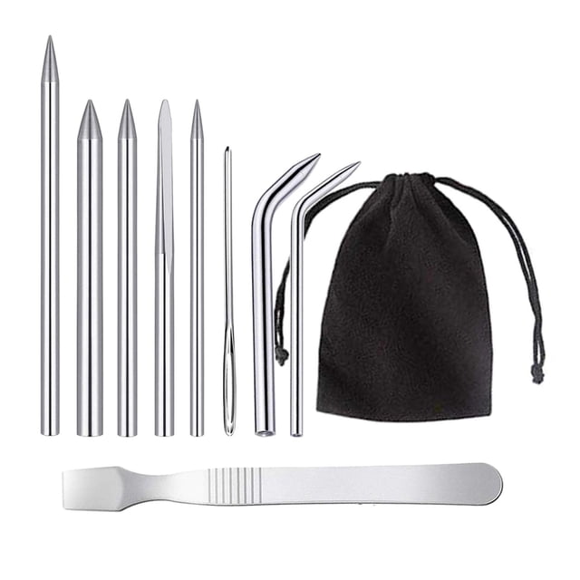 Stainless Steel Lacing Stitching And Smoothing 9pcs