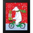 thumbnail image 2 of Woo, Teresa 15x18 Black Modern Framed Museum Art Print Titled - Polar Bear and Bicicle, 2 of 5