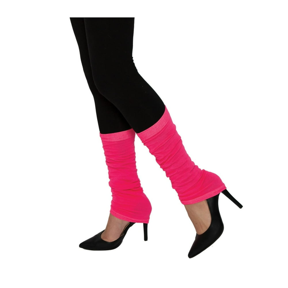 Halloween Neon Pink Leg Warmers