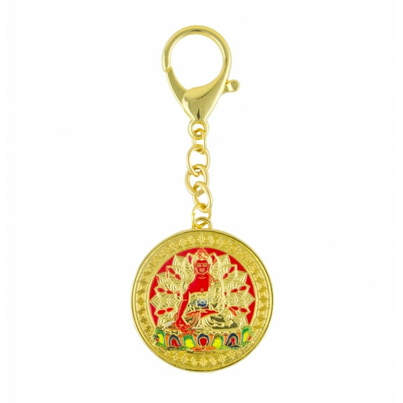 Feng Shui Ratnasambhava Buddha Keychain Amulet