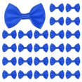 thumbnail image 1 of Uxcell 60-Pack Mini Lazo de Cinta Artesanal 1.5x1 Pulgada de Tela a Cuadros de Satén para Manualidades DIY Azul Oscuro, 1 of 1