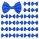 thumbnail image 1 of Uxcell 60-Pack Mini Lazo de Cinta Artesanal 1.5x1 Pulgada de Tela a Cuadros de Satén para Manualidades DIY Azul Oscuro, 1 of 1