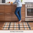 thumbnail image 5 of Orange Black Plaid Door Mat&nbsp;Indoor Outdoor Entrance, Non Slip Rug for Kitchen Bathroom Entryway Rug, Farmhouse Orange Black Checkered Washable Doormat Floor Mat for Office Home Decor 24x36 Inch, 5 of 8