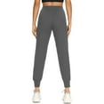 thumbnail image 3 of Seyurigaoka Winter Women Juniors Casual Sport Pants, Plain Inner Plus Plush Drawstring Long Bottoms, 3 of 9