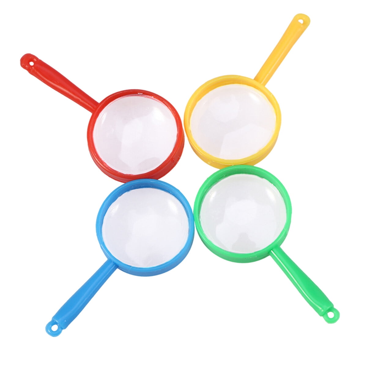 48PCS Colorful Magnifying Glasses Handheld Plastic Magnifying Glasses Portable Reading Magnifiers for Little Kids