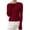 Brick Red, variant on Women's Ribbed Knit Pullover Sweater, Slim Fit Soft Round Neck Top for Fall Winter, Comfortable Stretchy Casual Daily Wear, Versatile Layering Piece for Various Occasions Beige L