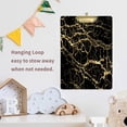 thumbnail image 6 of FMSHPON Golden Marble Clipboard Hardboard Wood Nursing Clip Board and Pull for Standard A4 Letter 13x9 inches, 6 of 7