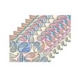 thumbnail image 4 of MKHERT Patchwork with Floral Medallions Paisley Placemats Table Mats for Dining Room Kitchen Table Decoration 12x18 inch,Set of 6, 4 of 4