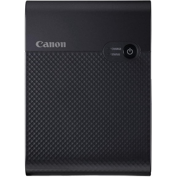 Canon SELPHY Square QX10 Portable Photo Printer Wi-Fi Connectivity USB Charging Dye Sublimation Printing Square Photo Paper SELPHY Photo Layout App INTL Model BlackInternational Model