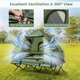 thumbnail image 4 of Gymax 2-Person Camping Tent Cot 5-in-1 Folding Camping Bed w/ Air Mattress Pillow Sleeping Bag, 4 of 10