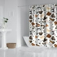 thumbnail image 2 of Dachshund Dog Boston Terrier Dog Shower Curtain 72"x84" ,Bathroom Decorative Shower Curtains Set with 12 Hooks,Modern Waterproof Washable Shower Curtain, 2 of 6