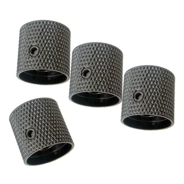 4 Uds de Perillas de control y de repuesto shamjiam para guitarra eléctrica/bajo color negro