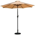 thumbnail image 2 of Flash Furniture Kona Tan 9 FT Round Umbrella with Crank and Tilt Function and Standing Umbrella Base, 2 of 12