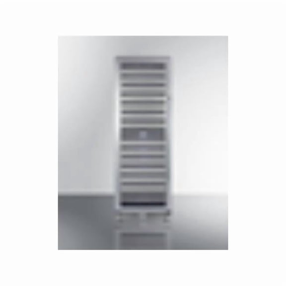 Summit SWCP2163LHD 23.63 in. Wide Left Hinge Glass Door Dual-Zone Wine Cellar - Black