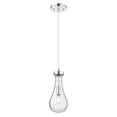 thumbnail image 3 of 451-1P-BK-G451-5SDY Innovations Lighting Owego - 1 Light Cord Hung Pendant-12.13 Inch Tall and 5.13 Inch Wide-Matte Black Finish-Seedy Glass Color, 3 of 6