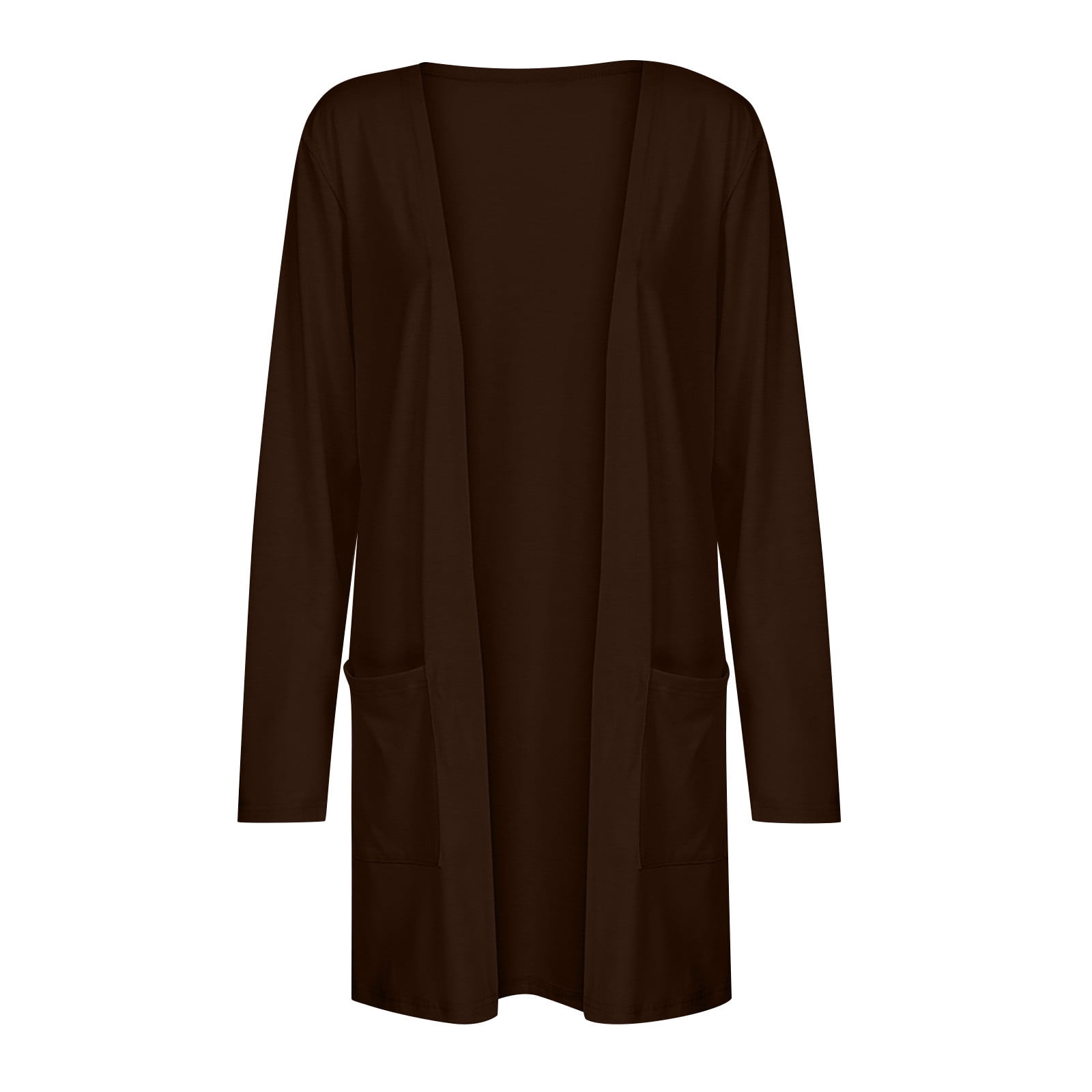 Dyegold Women's Open Front Lightweight Cardigan Long Sleeve Solid Color Oversized Sweater Cardigans Jackets Loose Outwear - image 5