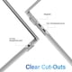 thumbnail image 5 of Funda IBENZER para MacBook Air de 15 pulgadas, M4, A3241, M3, A3114, M2 A2941, transparente, 5 of 9