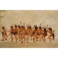 thumbnail image 2 of George Catlin 14x11 Gold Ornate Wood Frame and Double Matted Museum Art Print Titled - Beggar's Dance, Mouth of Teton River (1835-1837), 2 of 4