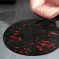 thumbnail image 4 of Blood Round Carpet Circle Rug Outdoor Patio Area Rug Washable Large Area Rugs Hallway Room Decor Fitness Mats, 4 of 8